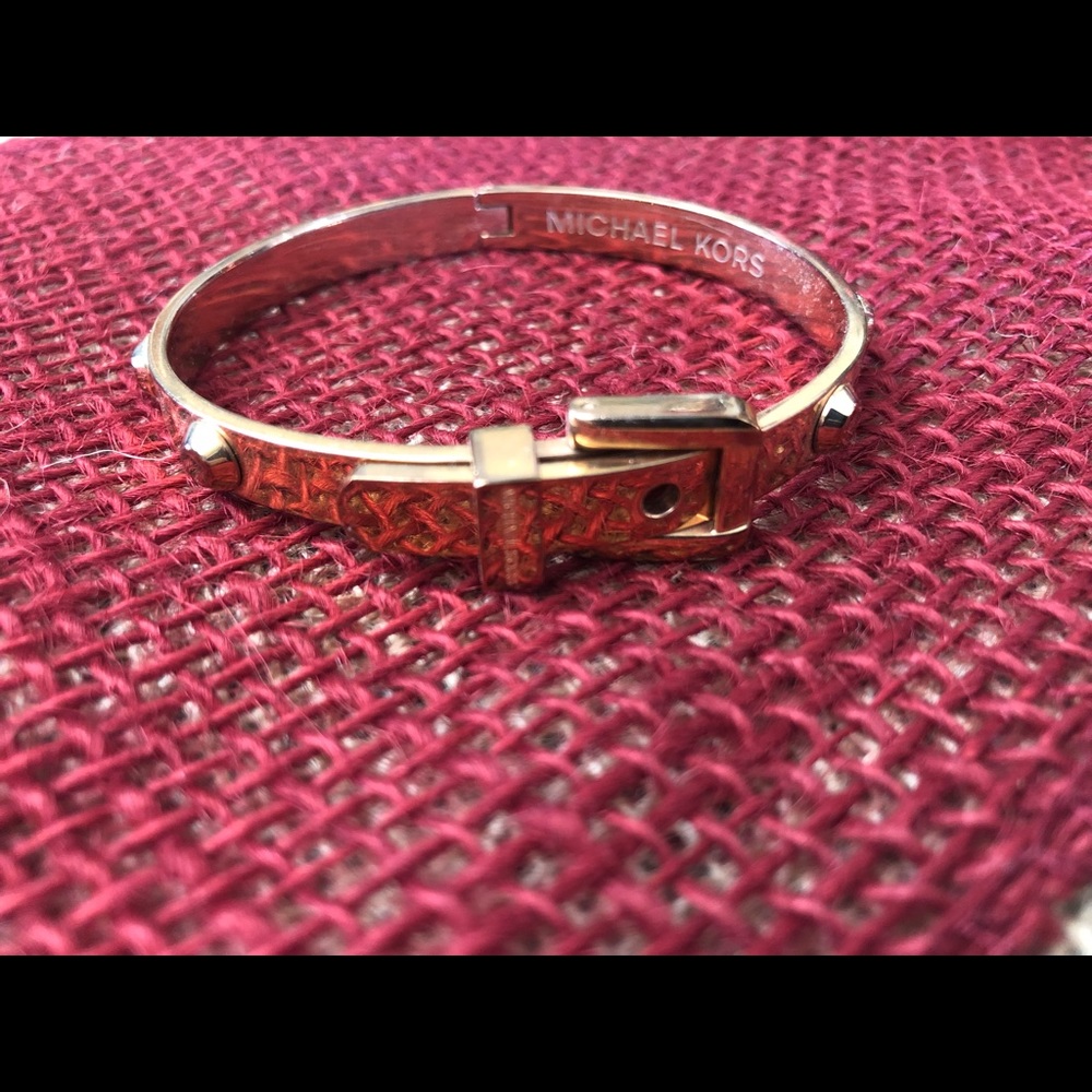 Michael Kors Rose Gold Gromet Belt Bangle Bracelet